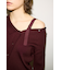 【THROW】ONE SHOULDER SLANT BUTTON トップス