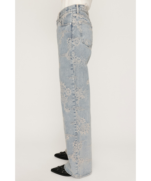 新品タグ付き【SLY】 L／W JQ DENIM STRAIGHT パンツ ♡ SLY | L／W JQ DENIM STRAIGHT パンツ (ストレート ) |SHEL'TTER