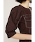 BICOLOR STITCH ショートワンピース