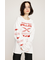 CREW NECK PRINT トップス