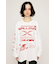 CREW NECK PRINT トップス