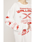 CREW NECK PRINT トップス