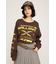 CREW NECK PRINT トップス