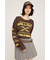 CREW NECK PRINT トップス