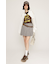 CREW NECK PRINT トップス