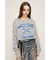 CREW NECK PRINT トップス