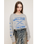 CREW NECK PRINT トップス