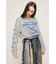 CREW NECK PRINT トップス