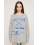 CREW NECK PRINT トップス