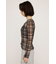 BLUSH MULTI CHECK トップス
