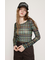 BLUSH MULTI CHECK トップス
