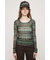 BLUSH MULTI CHECK トップス