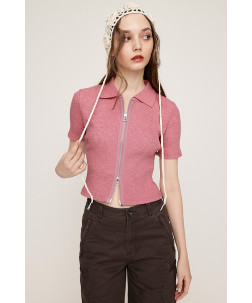 トップス crispy satin tops SLY | FRILL PUFF CUT トップス (Tシャツ・カットソー(半袖