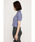 FRONT ZIP CUT RIB トップス