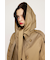 HOODED OVER TRENCH コート