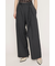 CENTER TAPE TUCKED TROUSERS
