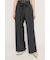 CENTER TAPE TUCKED TROUSERS