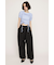 CENTER TAPE TUCKED TROUSERS