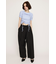 CENTER TAPE TUCKED TROUSERS