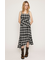 ASYMMETRY HEM CHECK ワンピース