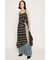 ASYMMETRY HEM CHECK ワンピース
