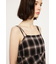 ASYMMETRY HEM CHECK ワンピース