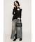 ASYMMETRY DESIGN MESH トップス
