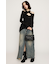 ASYMMETRY DESIGN MESH トップス