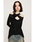 ASYMMETRY DESIGN MESH トップス