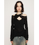 ASYMMETRY DESIGN MESH トップス