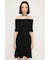 OFF SHOULDER RIB KNIT ショートワンピース