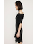 OFF SHOULDER RIB KNIT ショートワンピース