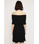 OFF SHOULDER RIB KNIT ショートワンピース