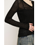 CROCHET SLANT BUTTON カーディガン