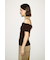 【THROW】ASYMMETRY RIB トップス