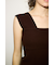 【THROW】ASYMMETRY RIB トップス