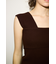 【THROW】ASYMMETRY RIB トップス