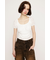 PUFF SLEEVE GATHER CUT トップス