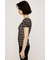 CHECK PRINT PUFF SLEEVE トップス