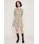 FRONT ZIP SIDE PLEATS ショートワンピース