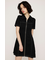 FRONT ZIP SIDE PLEATS ショートワンピース