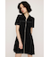 FRONT ZIP SIDE PLEATS ショートワンピース
