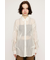 SHEER TUCKED シャツ