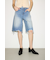 【THROW】RIPPED HALF DENIM PT／BE