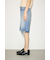 【THROW】RIPPED HALF DENIM PT／BE