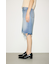 【THROW】RIPPED HALF DENIM PT／BE