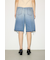 【THROW】RIPPED HALF DENIM PT／BE