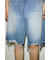 【THROW】RIPPED HALF DENIM PT／BE