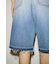 【THROW】RIPPED HALF DENIM PT／BE