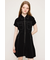 FRONT ZIP PLEATS ショートワンピース
